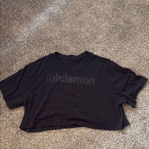 lululemon athletica Black Crop Top